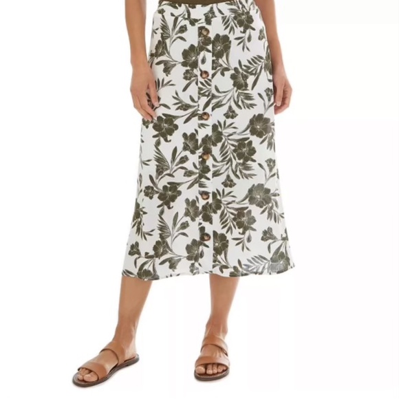 Apt. 9 Skirt, Women's size L, button front, fully lined, New with tags - Picture 1 of 14